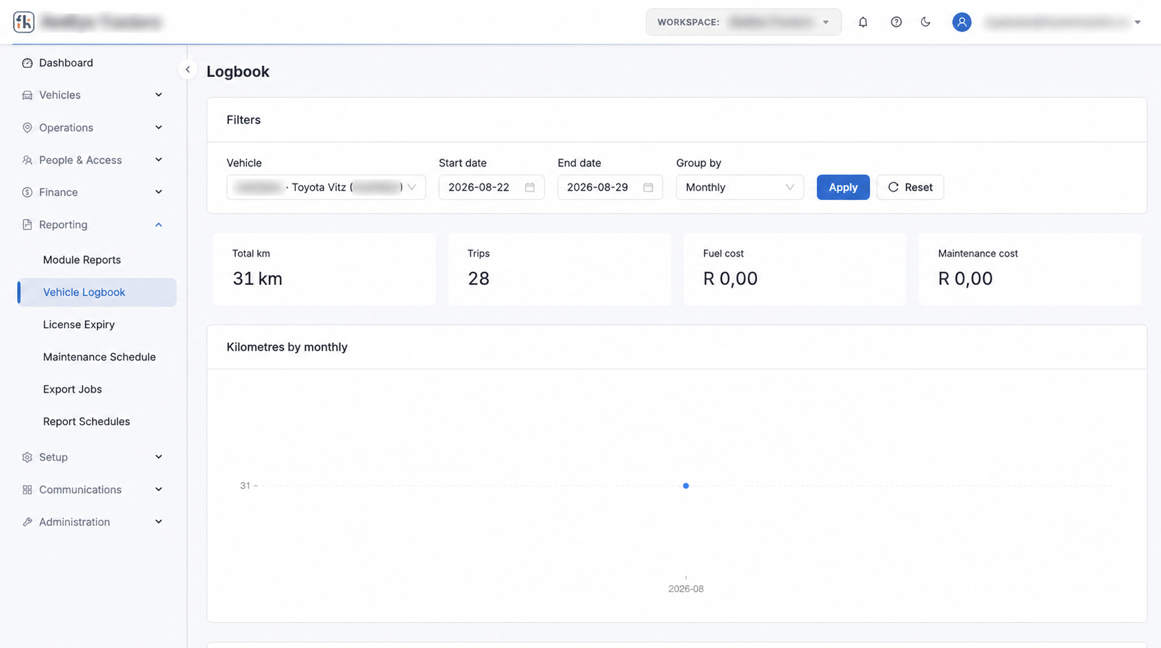 Digital Logbook compliance report